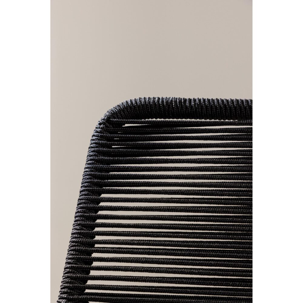 Nest of Nora zwarte stapelbare dining tuinstoelen afbeelding 11