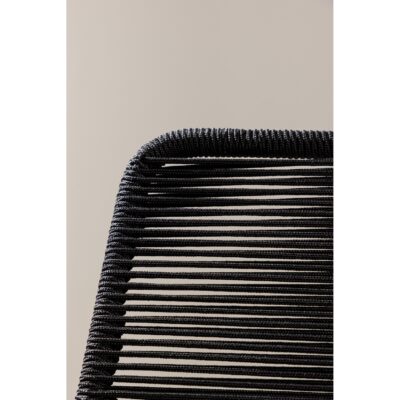 Nest of Nora zwarte stapelbare dining tuinstoelen afbeelding 11