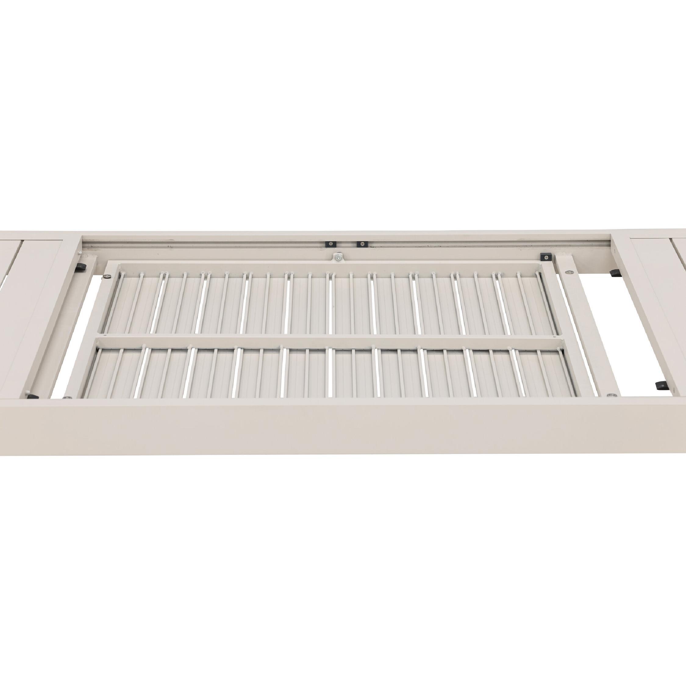 uitschuifbare aluminium tuintafel Mara beige afbeelding 7