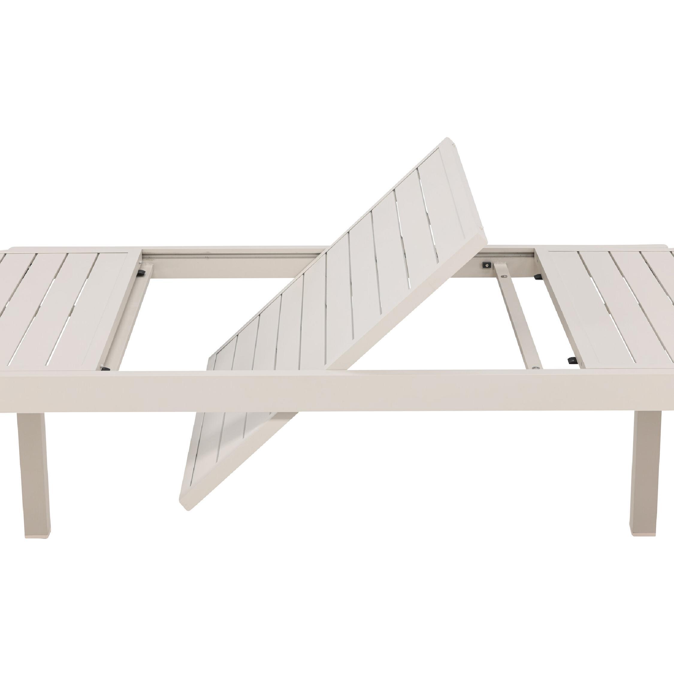 uitschuifbare aluminium tuintafel Mara beige afbeelding 8