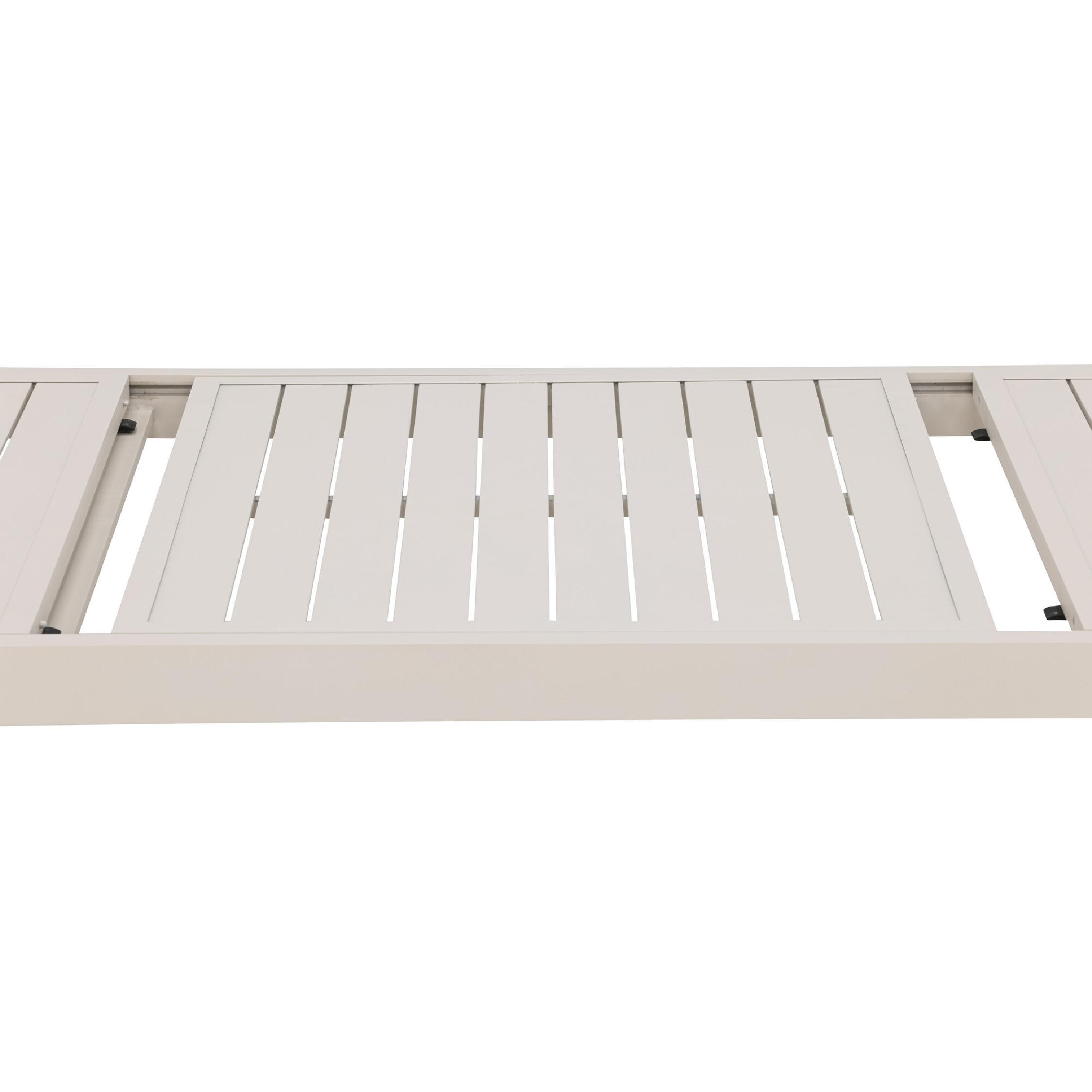 uitschuifbare aluminium tuintafel Mara beige afbeelding 9