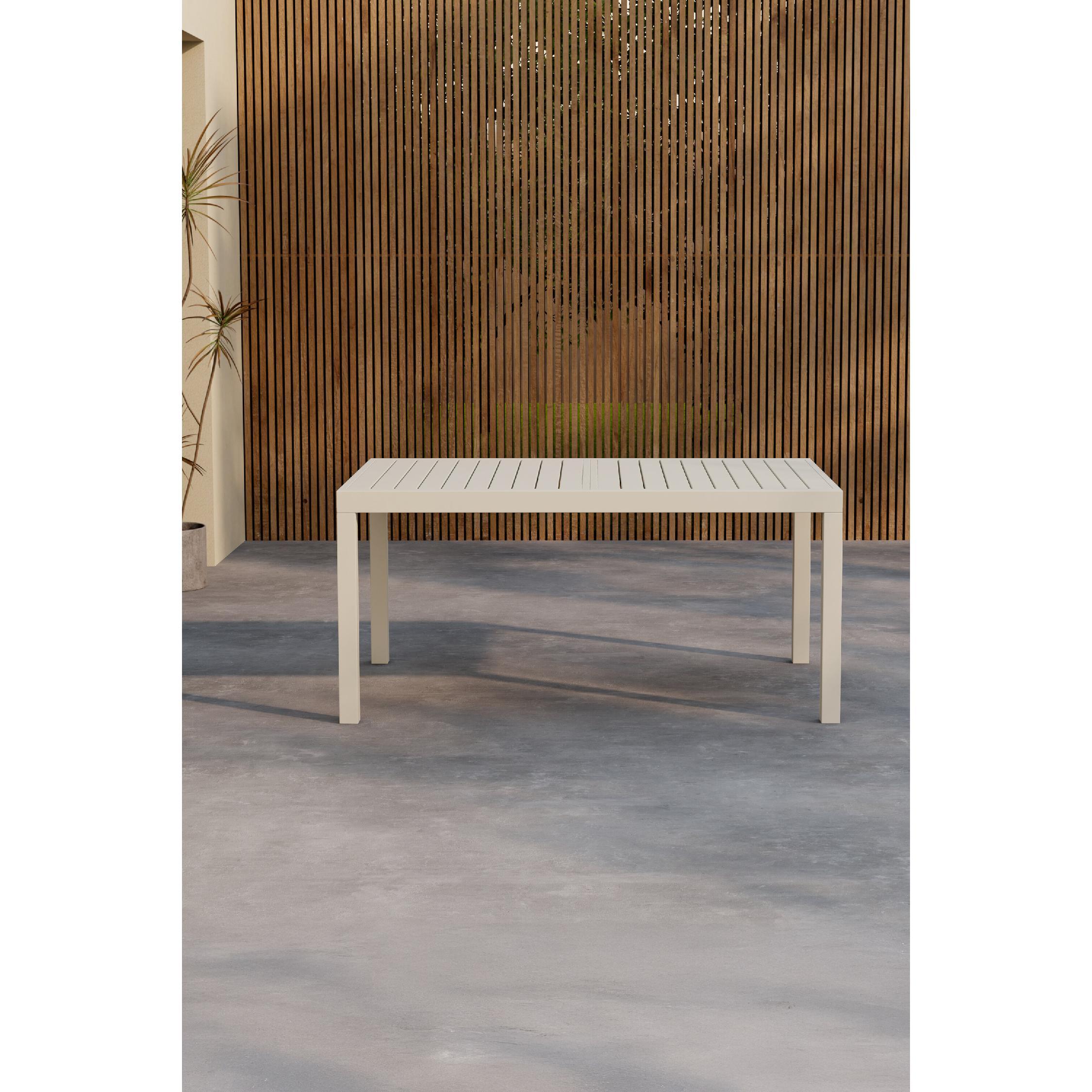 uitschuifbare aluminium tuintafel Mara beige afbeelding 10