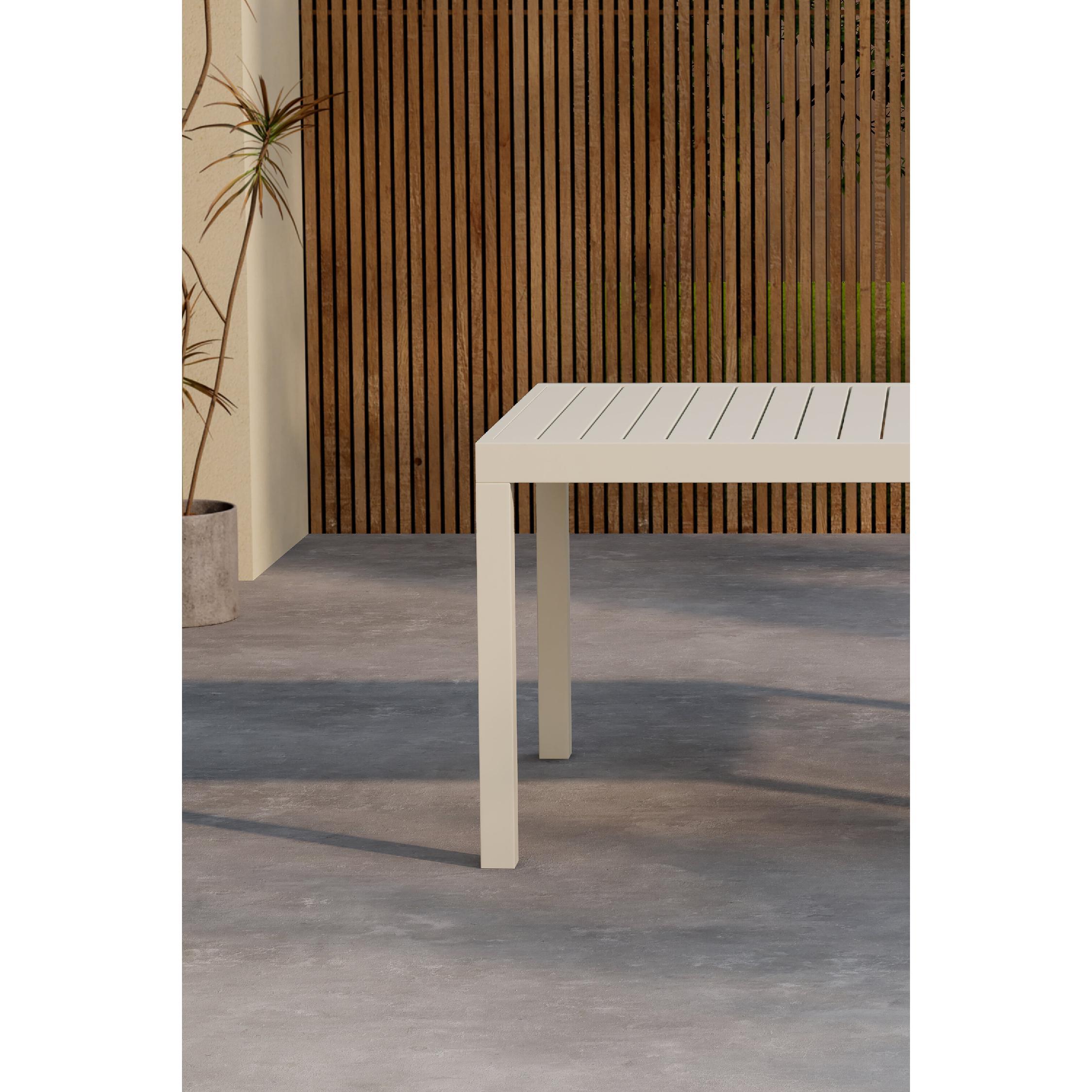 uitschuifbare aluminium tuintafel Mara beige afbeelding 11