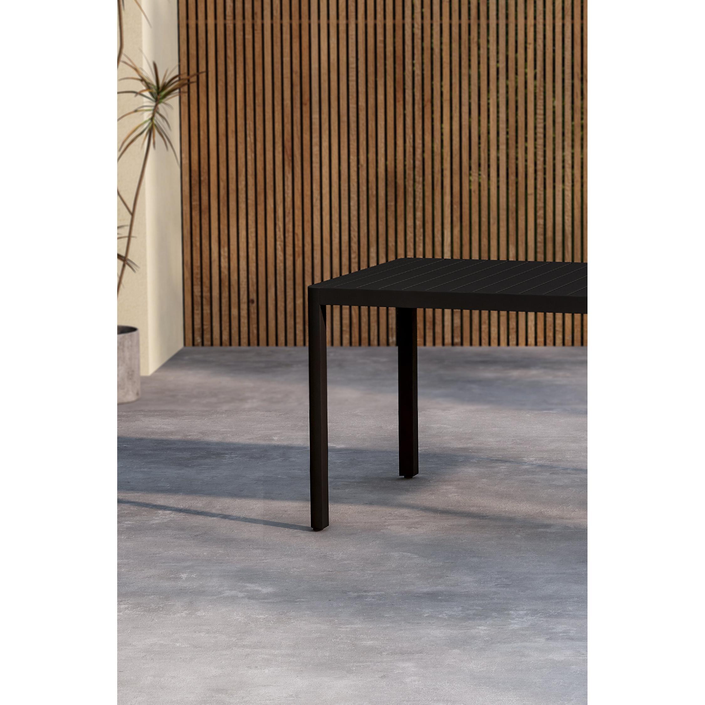 aluminium tuintafel Liva zwart 150x90 afbeelding 8