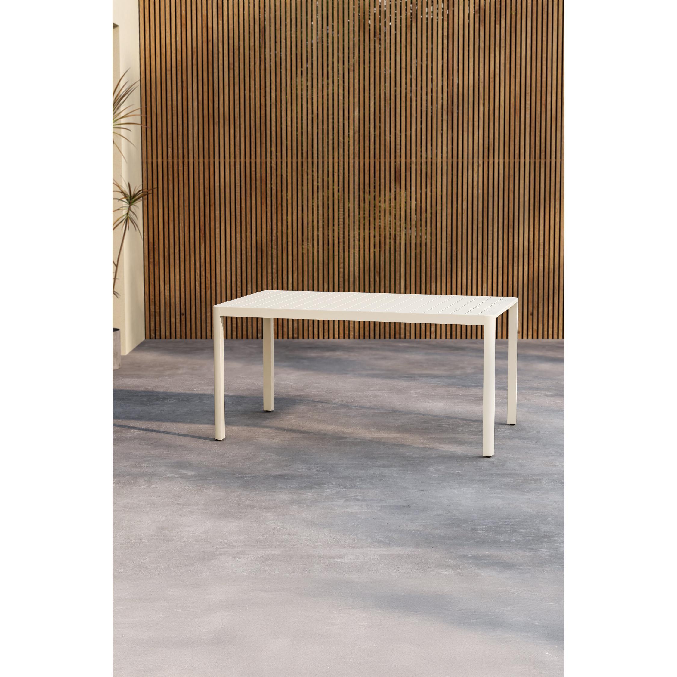 aluminium tuintafel Liva 150x85 beige afbeelding 7