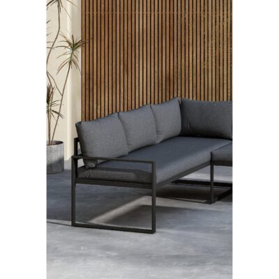 hoek loungeset tuin met glazen tafel afbeelding 7