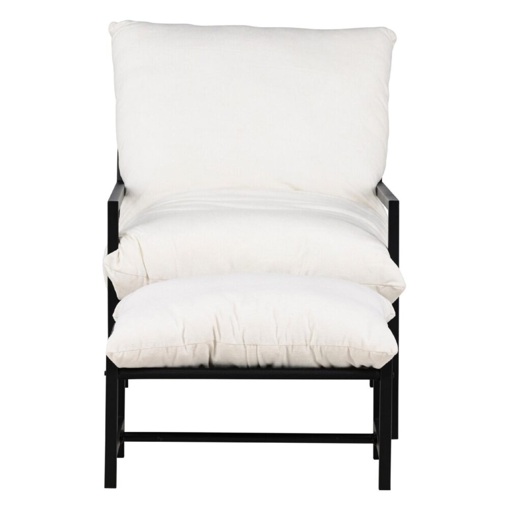 Liora loungestoel buiten met voetenbank afbeelding 4