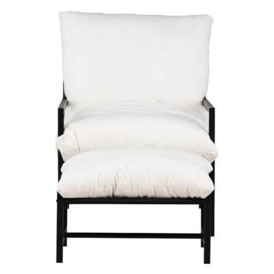 Liora loungestoel buiten met voetenbank afbeelding 4