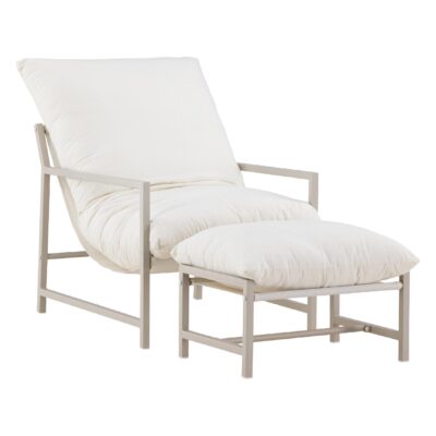 buiten loungestoel met voetenbank Liora afbeelding 3