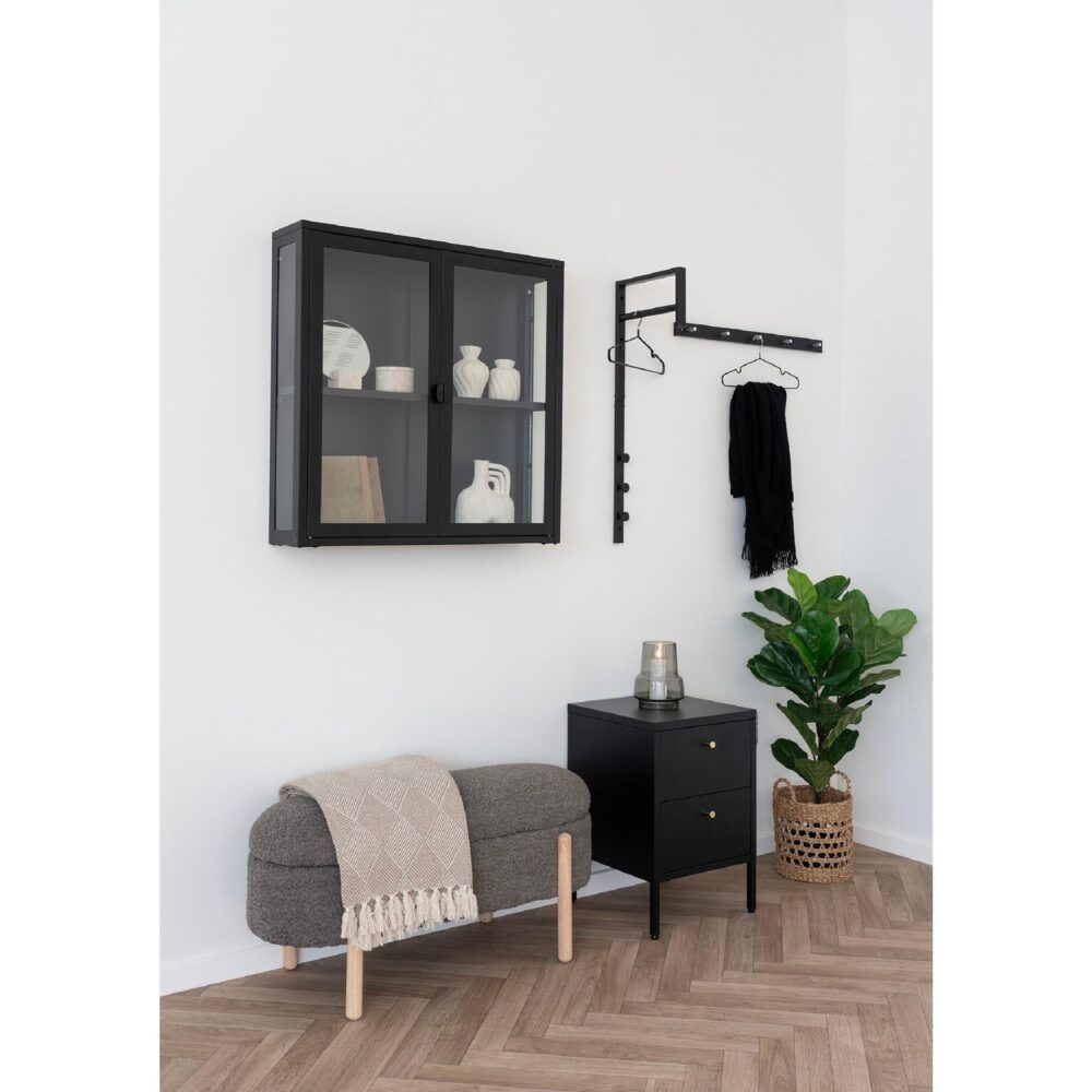 zwarte metalen kledinghangers set 10 afbeelding 5