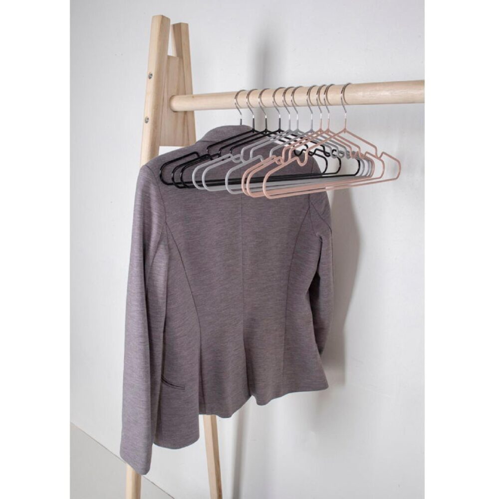 roze metalen kledinghangers set afbeelding 4