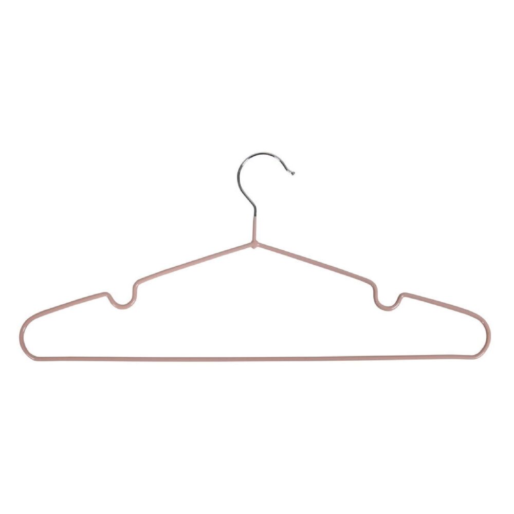roze metalen kledinghangers set afbeelding 2