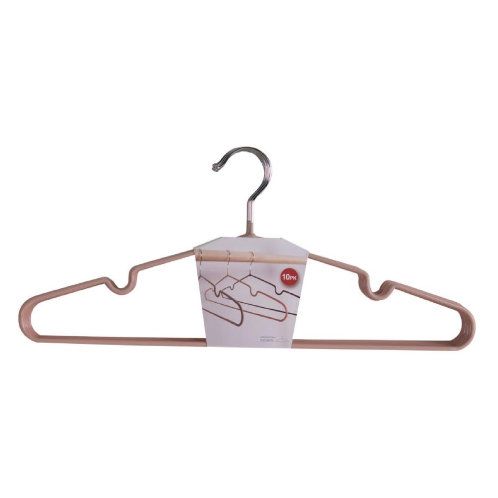 roze metalen kledinghangers set afbeelding 1