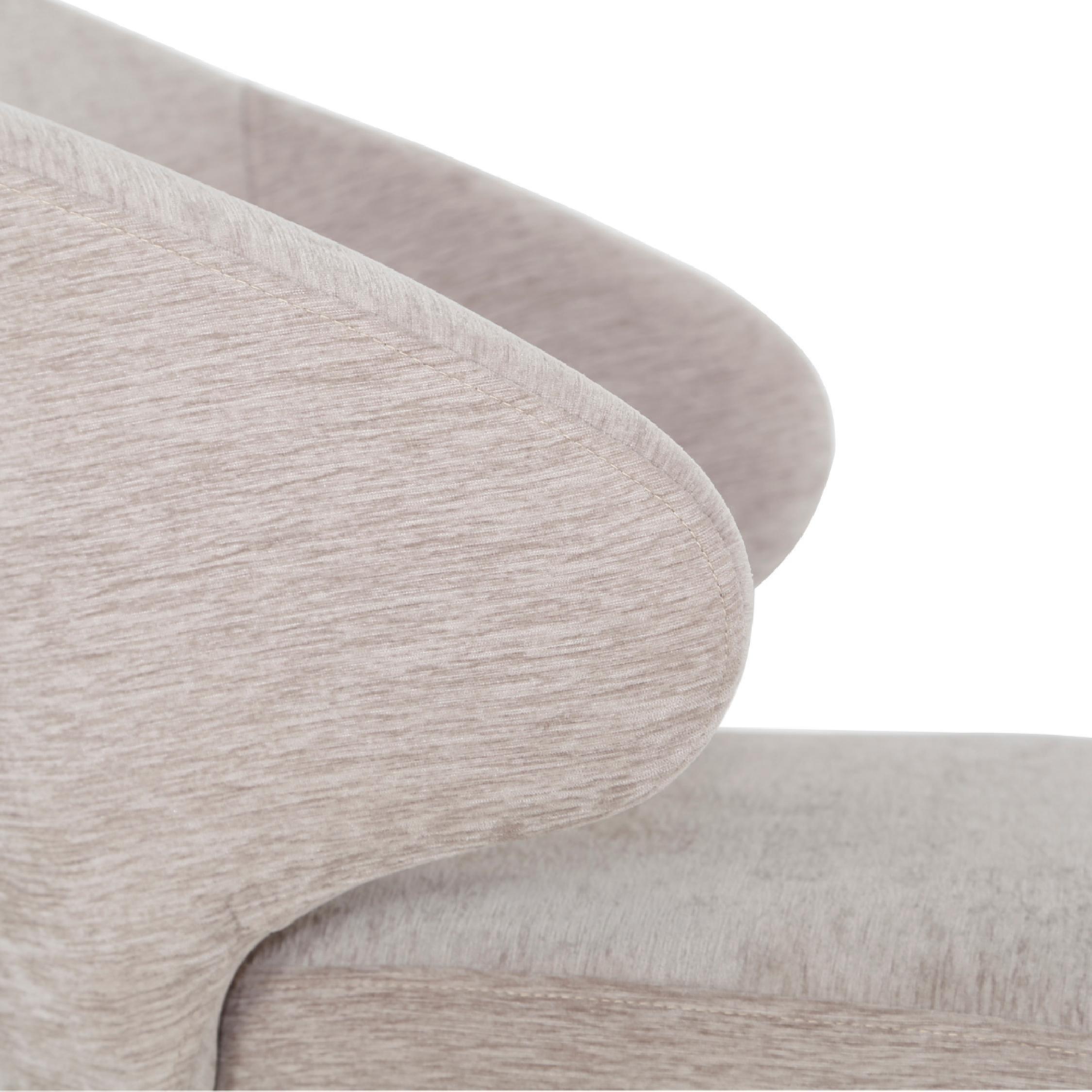 beige stoffen eetkamerstoelen Arlo afbeelding 6