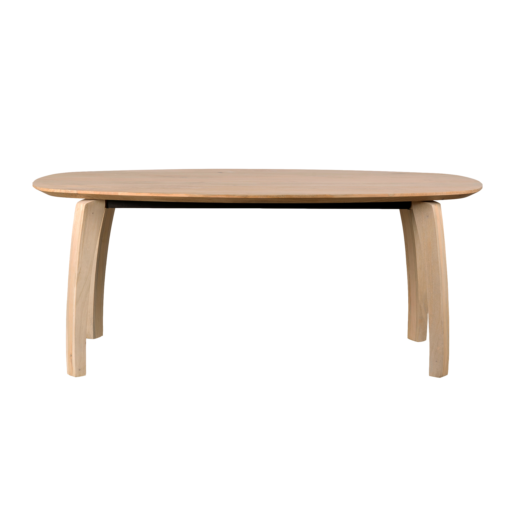 Lewis & Loft Bureau Luna - Deens ovaal - FSC® mangohout - 220x110 cm - Naturel