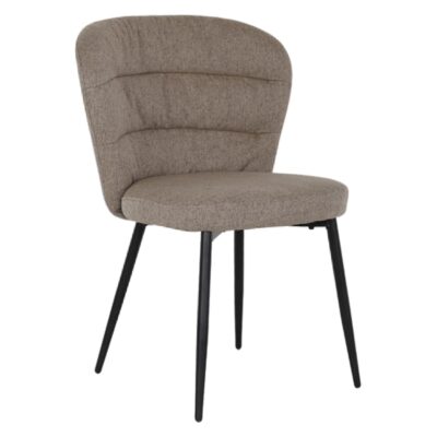 Lilly eetkamerstoelen set van 2 stof klei afbeelding 1