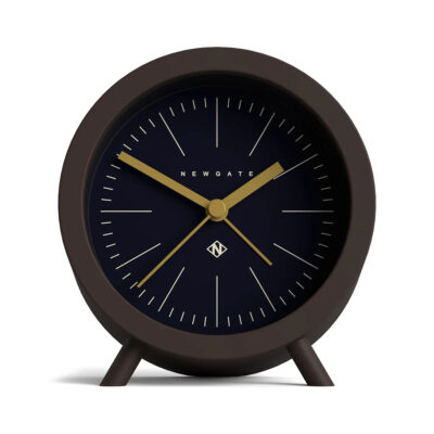 Newgate Fred alarm clock in brown and blue