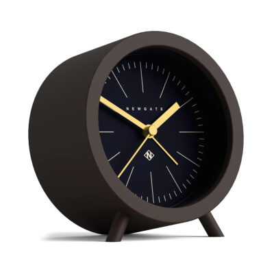 Newgate Fred alarm clock in brown and blue
