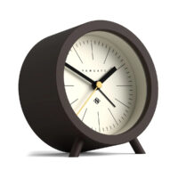 Newgate Fred alarm clock in brown and cream