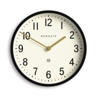 Newgate Master Edwards wall clock in black