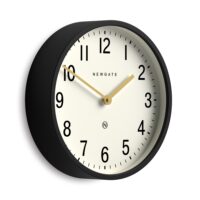Newgate Master Edwards wall clock in black