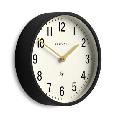 Newgate Master Edwards wall clock in black