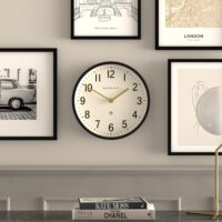 Newgate Master Edwards wall clock in black