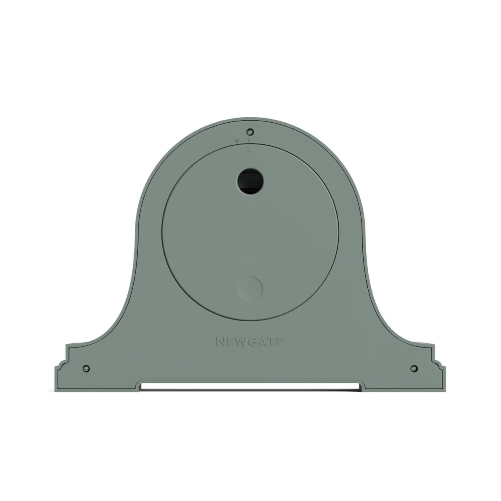 Newgate Broadway mantel clock in asparagus green