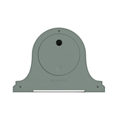 Newgate Broadway mantel clock in asparagus green