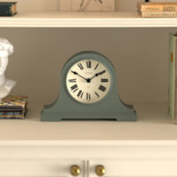 Newgate Broadway mantel clock in asparagus green