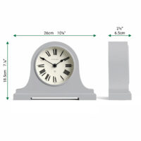Newgate Broadway mantel clock in grey