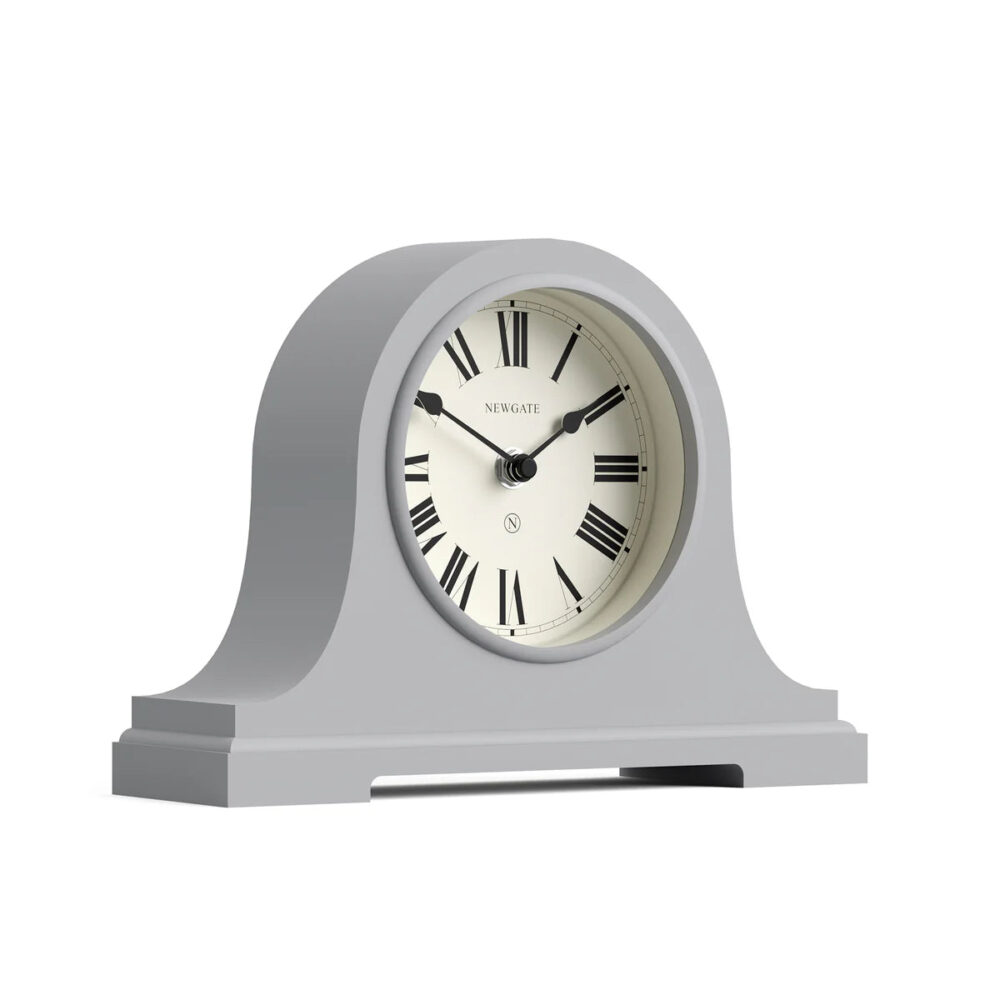Newgate Broadway mantel clock in grey
