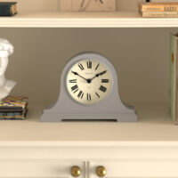 Newgate Broadway mantel clock in grey