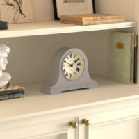 Newgate Broadway mantel clock in grey