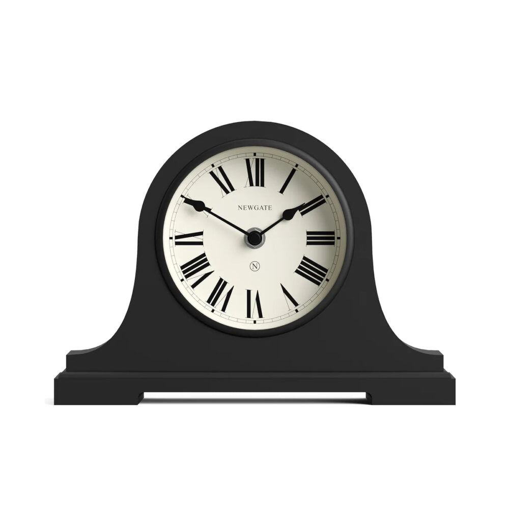 Newgate Broadway mantel clock in Black