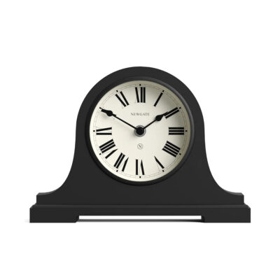 Newgate Broadway mantel clock in Black