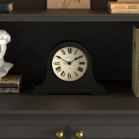 Newgate Broadway mantel clock in Black