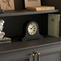 Newgate Broadway mantel clock in Black