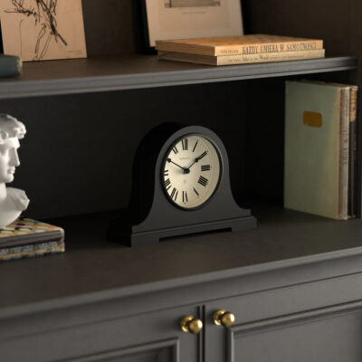 Newgate Broadway mantel clock in Black