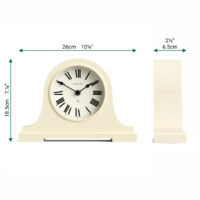 Newgate Broadway mantel clock in cream