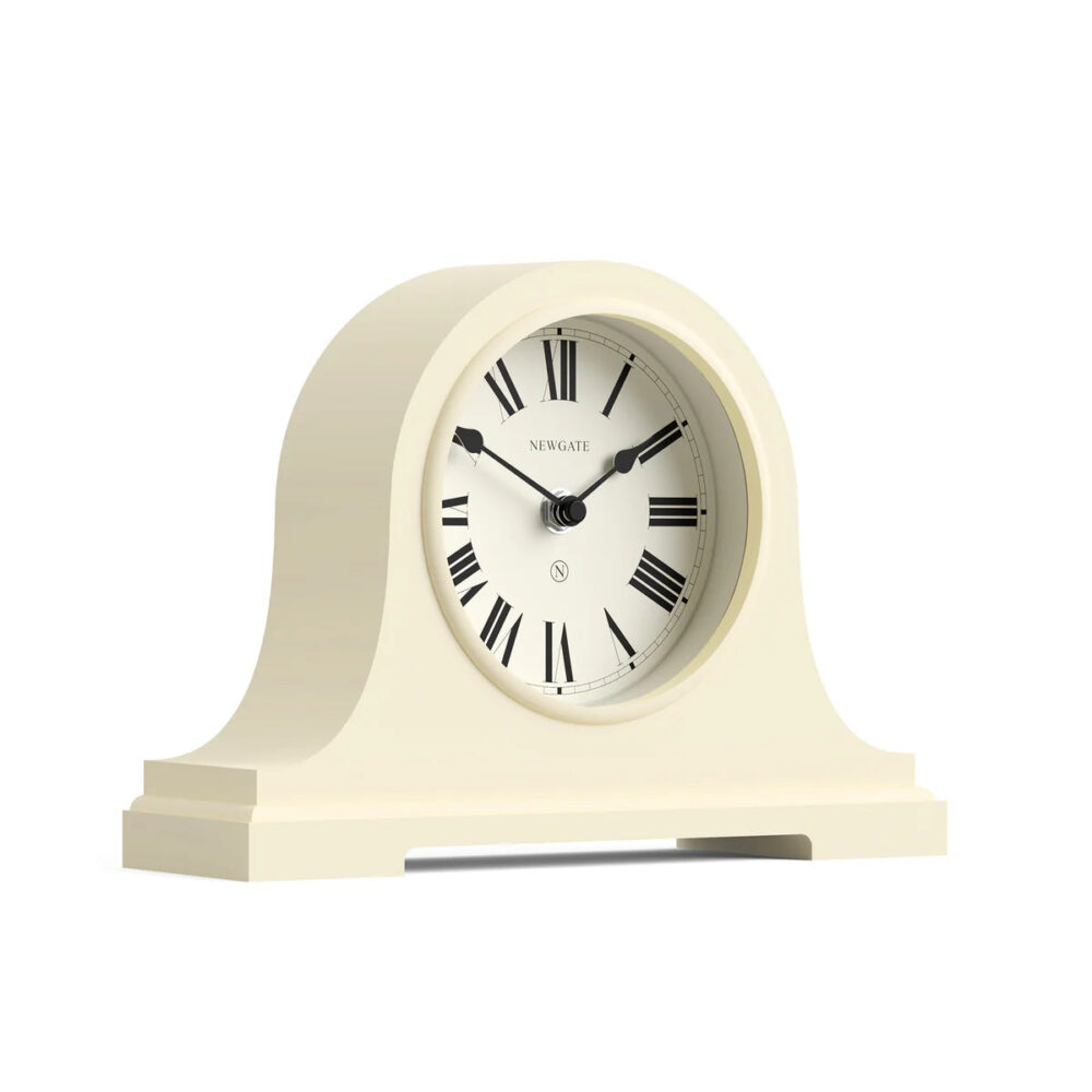 Newgate Broadway mantel clock in cream