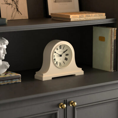 Newgate Broadway mantel clock in cream
