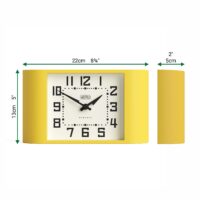 Newgate Mini Metro mantel clock in yellow