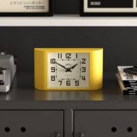 Newgate Mini Metro mantel clock in yellow