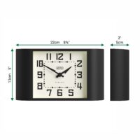 Newgate Mini Metro mantel clock in black