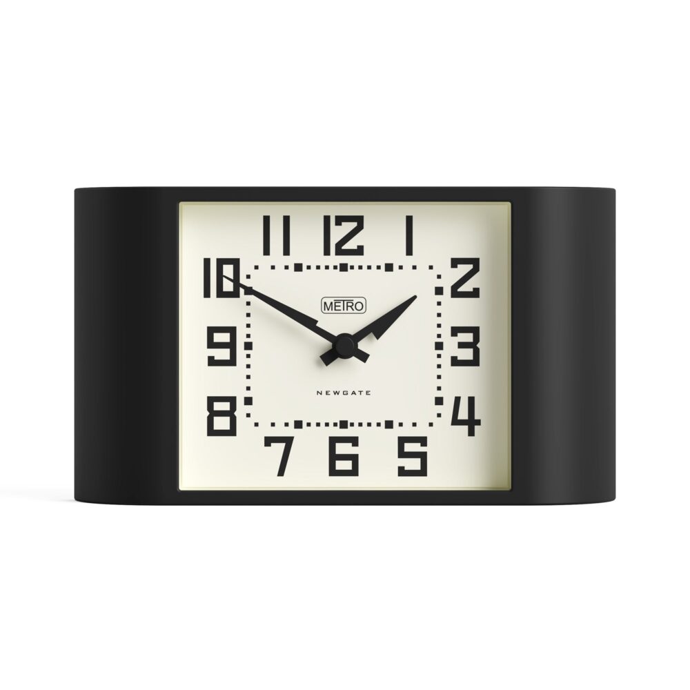 Newgate Metro wall clock in black