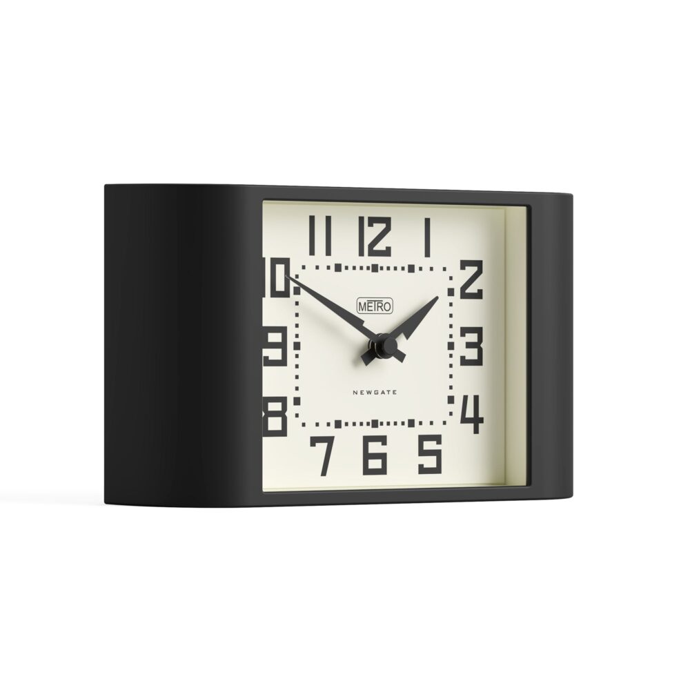 Newgate Metro wall clock in black