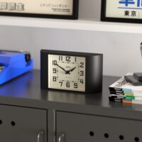 Newgate Mini Metro mantel clock in black