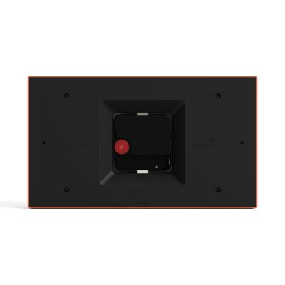 Newgate Mini Metro mantel clock in Pumpkin Orange