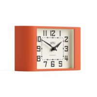 Newgate Mini Metro mantel clock in Pumpkin Orange
